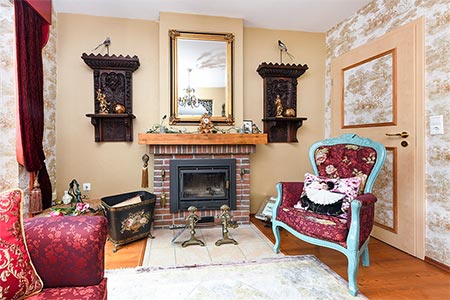 Ferienhaus „Magnolia“ - Kaminzimmer