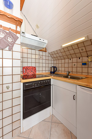 Ferienwohnung „Weitblick“ - Wohnzimmer mit integriertem Küchenbereich