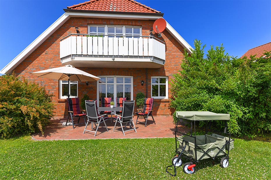 Ferienwohnung im „Haus Odin“ - Terrasse