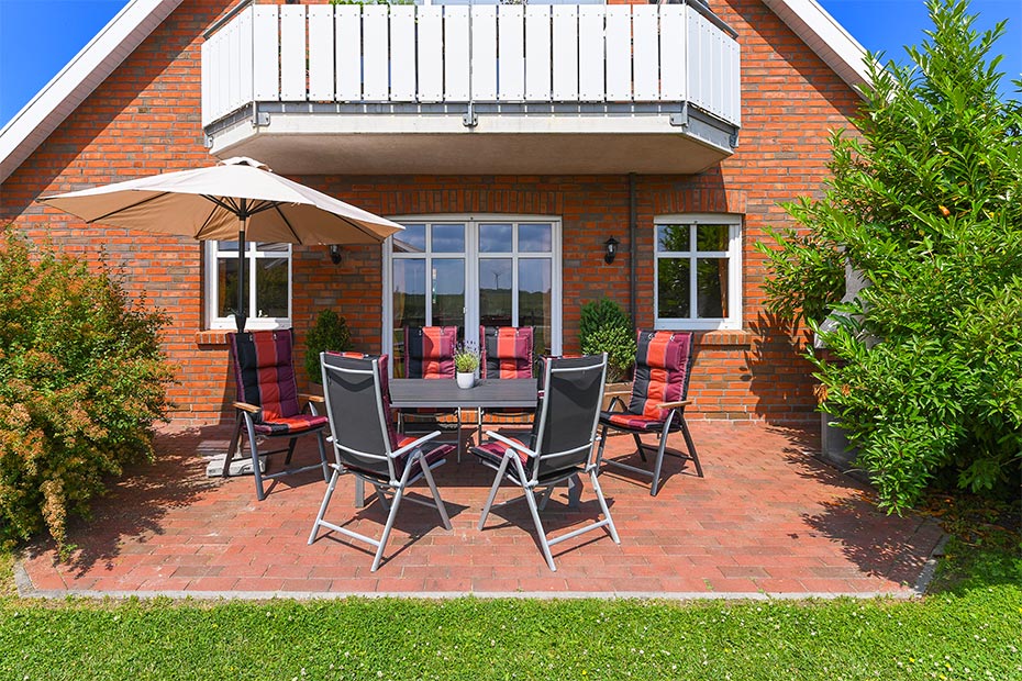 Ferienwohnung im „Haus Odin“ - Terrasse