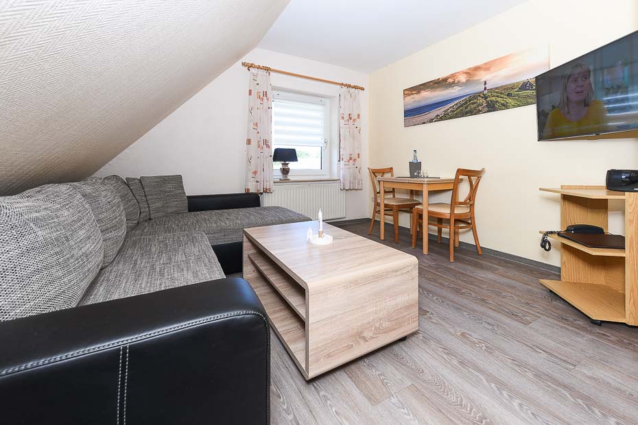 Apartment „Föhr“ - Wohnraum mit integrierter Küche