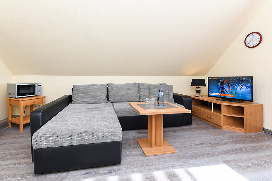 Apartment „Sylt“ - Wohnraum mit integrierter Küche