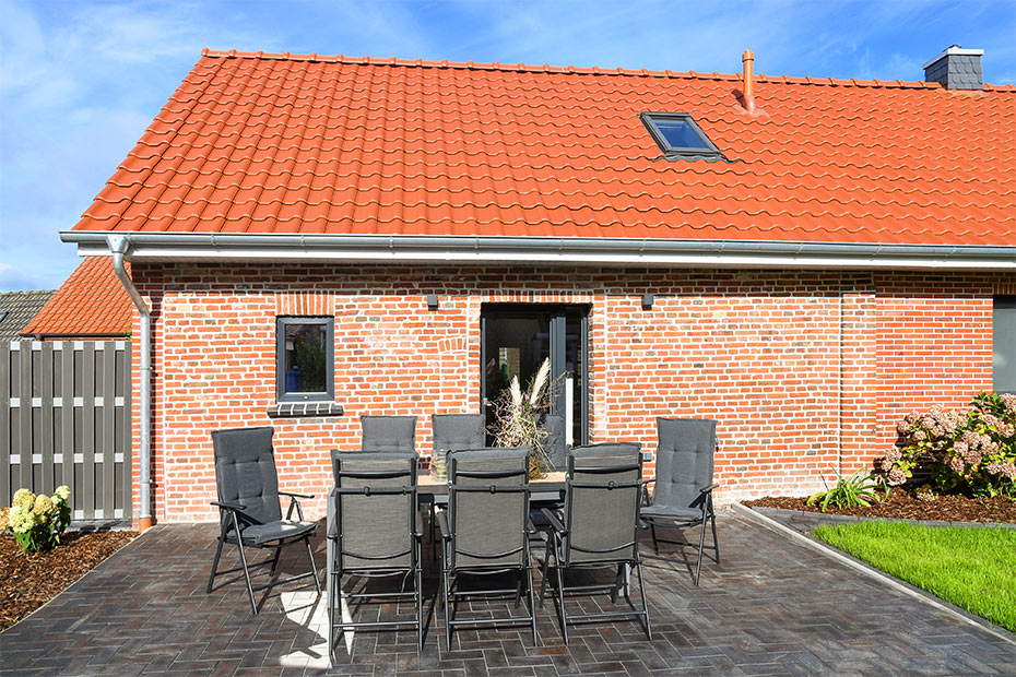 Ferienhaus „Friesenkrone“ - Terrasse