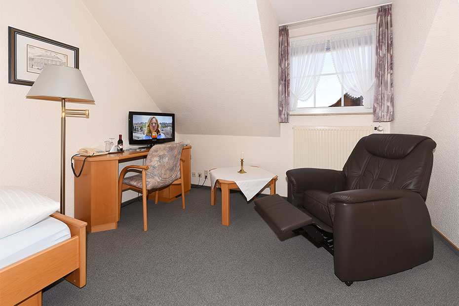 Einzelzimmer „Taschenkrebszimmer“ - Wohn- und Schlafraum