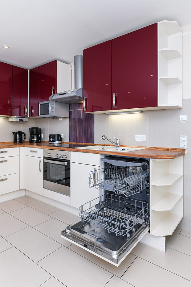 Ferienwohnung „Lilli Marleen“ - Wohnzimmer mit integriertem Küchenbereich