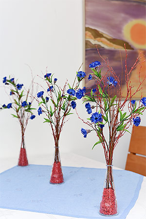 Ferienwohnung „Queen Mary II“ - Wohnzimmer mit integriertem Küchenbereich