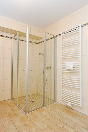 Ferienwohnung „Seewolfs Hafenresidenz“ - Badezimmer