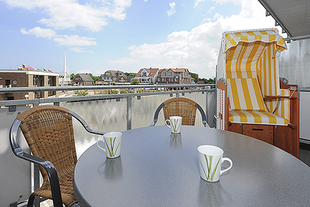 Ferienwohnung „Seewolfs Hafenresidenz“ - Balkon