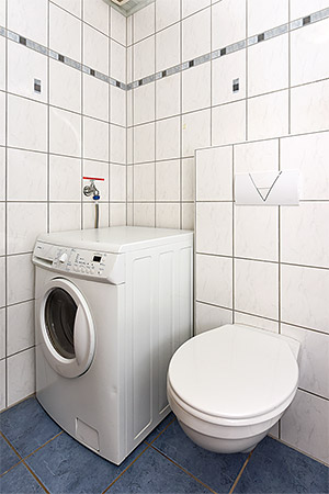 Ferienhaus „Weiße Robbe“ - Badezimmer