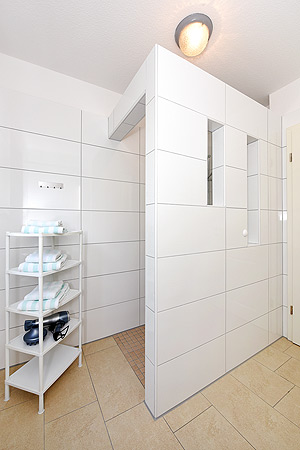 Ferienwohnung „Sanddorn“ - Badezimmer