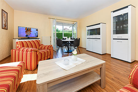 Ferienwohnung „Sanddorn“ - Wohnzimmer