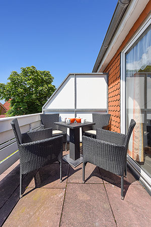 Ferienwohnung „Strandflieder“ - Balkon