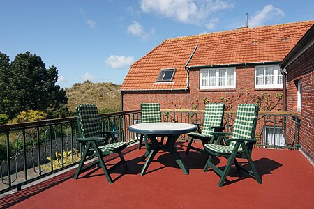 Ferienwohnung „Seepferd“ - Balkonterrasse