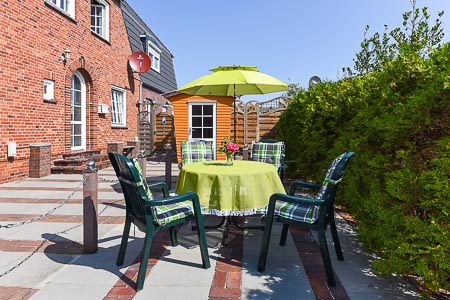 Ferienwohnung „Strandmuschel“ - Terrasse