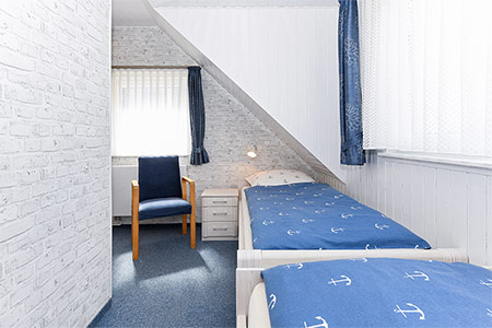 Ferienhaus „Dünenperle“ - Schlafzimmer 2/Kinderzimmer