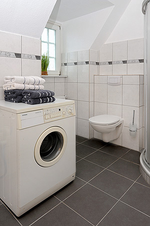 Ferienwohnung „Strandmuschel“ - Badezimmer