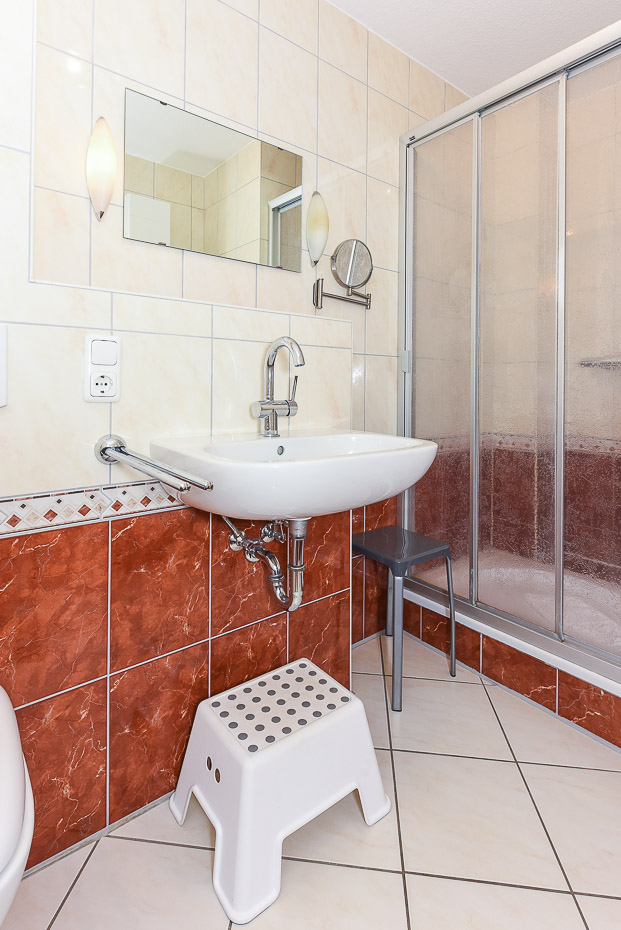 Ferienwohnung „Nordseeperle“ - Badezimmer