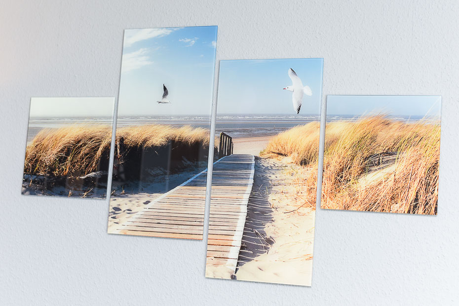 Ferienwohnung „Nordseeperle“ - Wohnzimmer mit integriertem Küchenbereich