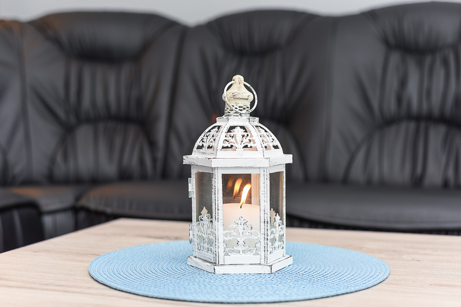 Ferienwohnung „Nordseeperle“ - Wohnzimmer mit integriertem Küchenbereich