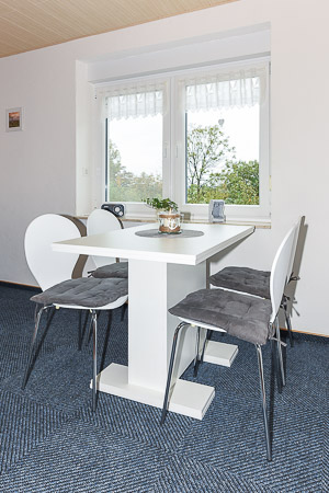 Ferienwohnung 2 - Wohnzimmer mit integriertem Küchenbereich