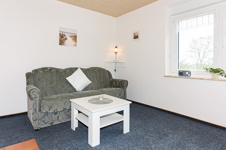 Ferienwohnung 2 - Wohnzimmer mit integriertem Küchenbereich