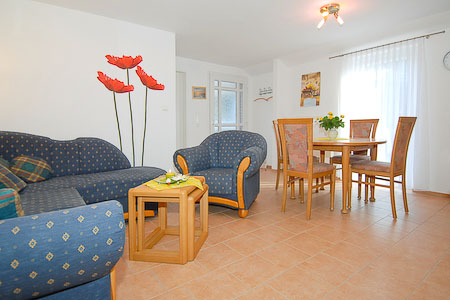 Ferienhaus - Wohnzimmer