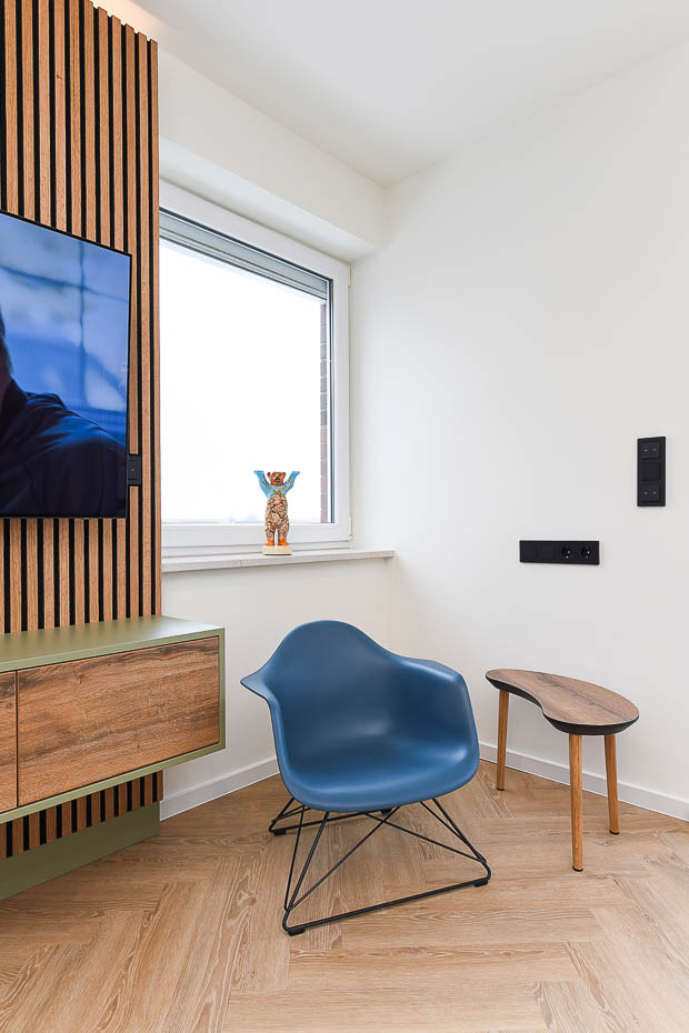 Ferienwohnung „Süderhörn“ - Wohnraum mit integrierter Küche