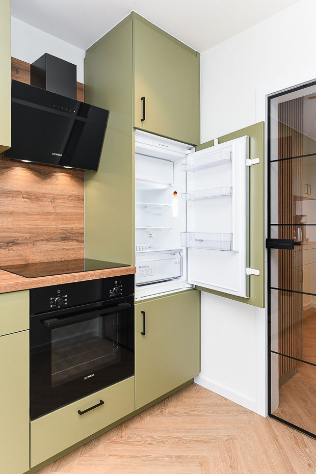 Ferienwohnung „Süderhörn“ - Wohnraum mit integrierter Küche