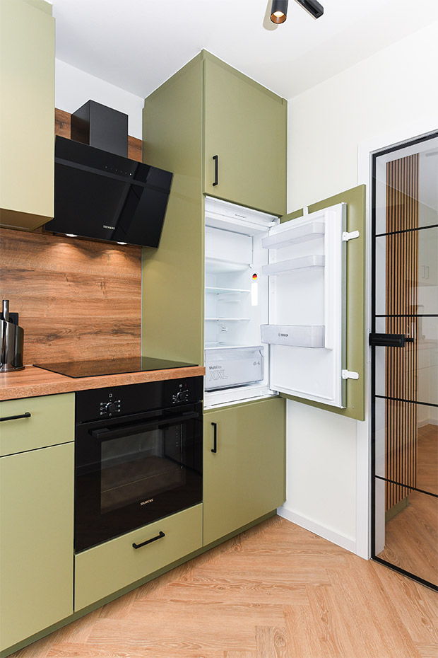 Ferienwohnung „Süderhörn“ - Wohnraum mit integrierter Küche