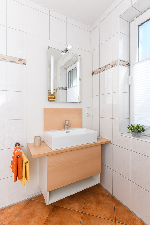 Ferienwohnung „Hafenblick“ - Badezimmer