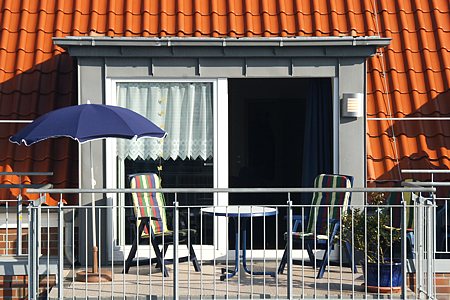 Ferienwohnung „Meeresblick“ - Balkon