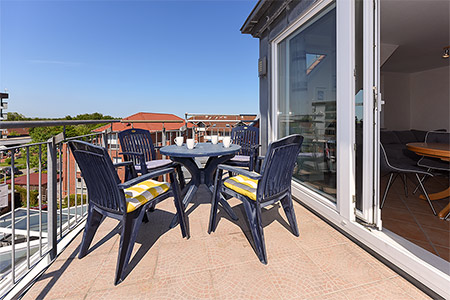Ferienwohnung „Nordseeblick“ - Balkon