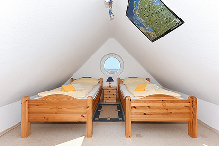 Ferienwohnung „Nordseeblick“ - Schlafzimmer 2/Kinderzimmer