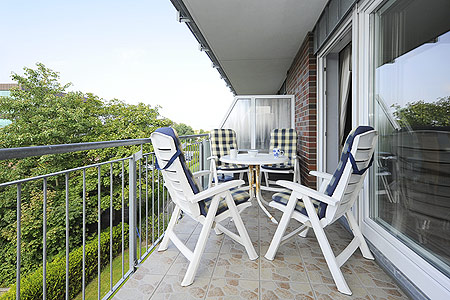 Ferienwohnung „Lüttje Brise“ - Balkonterrasse
