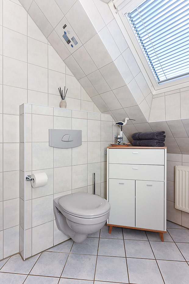 Ferienwohnung „Wattgeflüster“ - Badezimmer