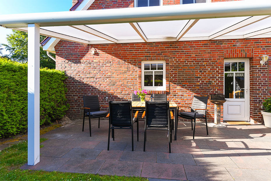 Ferienhaus „Wetterleuchten“ - Terrasse