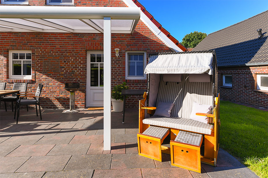 Ferienhaus „Wetterleuchten“ - Terrasse