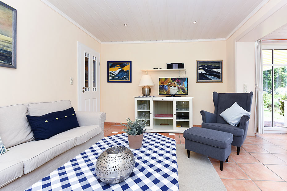 Ferienwohnung „Erdgeschoss“ - Wohnzimmer