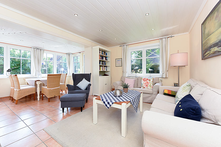 Ferienwohnung „Erdgeschoss“ - Wohnzimmer